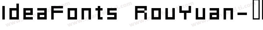 IdeaFonts RouYuan字体转换